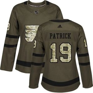 Damen Philadelphia Flyers Trikot Nolan Patrick 19 Camo Grün Authentic